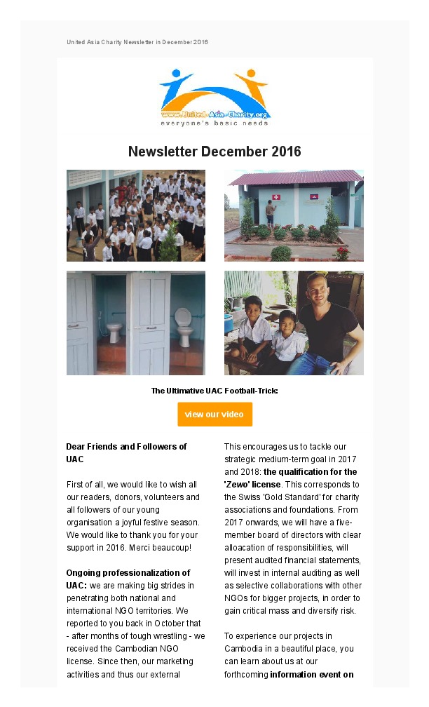 Newsletter December 2016